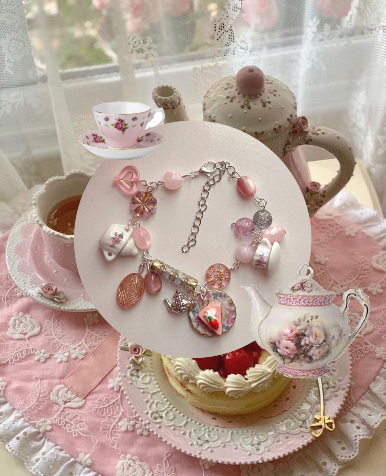 🍰 𝐓𝐞𝐚 𝐓𝐢𝐦𝐞 𝐃𝐚𝐫𝐥𝐢𝐧𝐠 𝐁𝐫𝐚𝐜𝐞𝐥𝐞𝐭 🫖